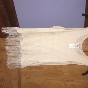 White lace tank top.